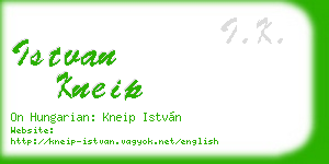 istvan kneip business card